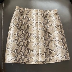 Wild Honey Snake Skin Skirt